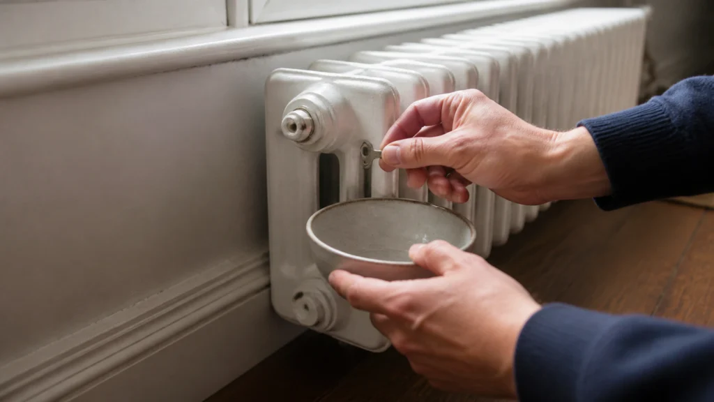 Illustration éditoriale pour l’article « Comment purger vos radiateurs en fonte pour mieux chauffer »
