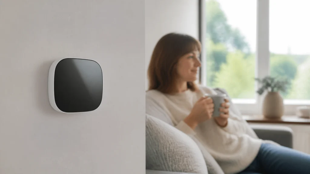 Illustration éditoriale pour l’article « Quelle est la température idéale dans un appartement »