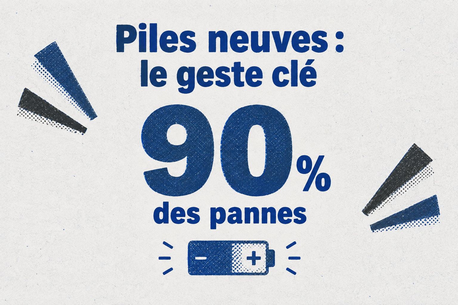 90 % des pannes de thermostat se règlent en changeant les piles.
