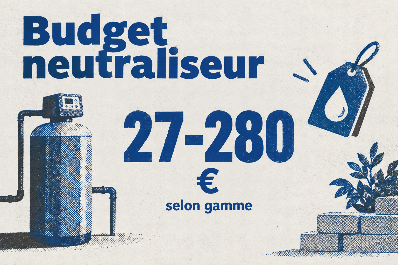 Fourchette de prix d'un neutraliseur de condensats : de 27 à 280 euros selon la gamme.